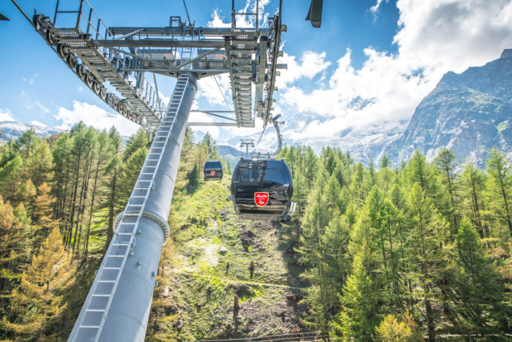 Infrastructure des remontées mécaniques Spielbodenbahn ©saastaltourismusag Saastalbergbahnenag (2)