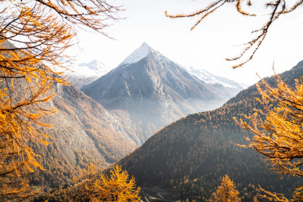 Wandern Herbst Hannig Saas Fee 2019
