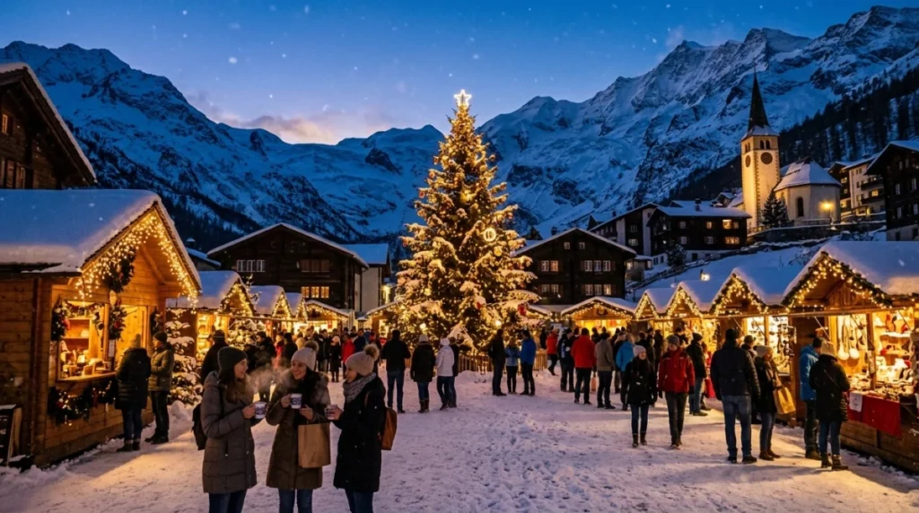 Weihnachtsmarkt saas fee full